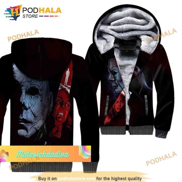 Halloween Michael Myers 3D Hoodie For Horror Movie Fans, Halloween Gifts For Adults