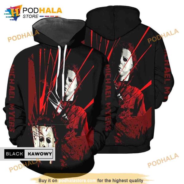 Halloween Michael Myers 3D Hoodie, Michael Myers Costume For Adults