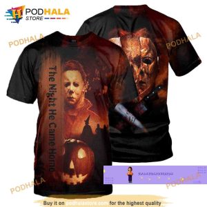 Halloween Michael Myers Hoodie 3D All Over Printed The Night He Came Home 2