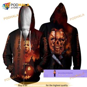 Halloween Michael Myers Hoodie 3D All Over Printed The Night He Came Home 4