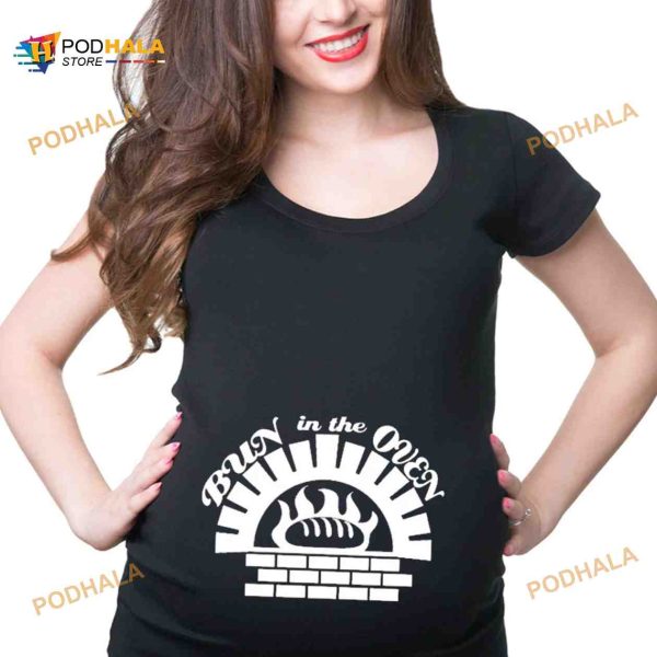 Halloween Pregnancy Shirt, Bun In The Oven Maternity Halloween Costume Tee Shirt