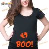 Halloween Pregnancy Tee Maternity Boo Halloween Costume Shirt For Women