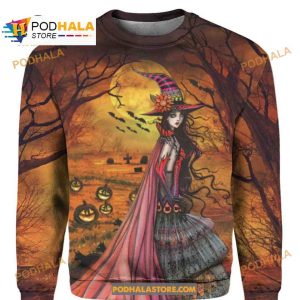 Halloween Pumpkin Witch Women Men Aop Shirt 3d Hoodie Sweatshirt 2