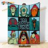 Halloween The Spooky Bunch Fleece Blanket, Spooky Halloween Blanket, Quilt