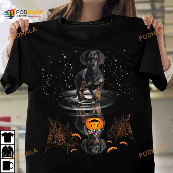 Halloween Trick Or Treat Dachshund And Devil Pumpkin Gift For Halloween Day Shirt