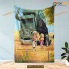 Hank And Trash Truck Disney Fleece Blanket, - Custom Disney Gift For Kids