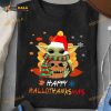 Happy Hallothanksmas Halloween Pumpkin Yoda Star War Shirt