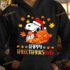 Happy Hallothanksmas Snoopy And Halloween Pumpkin Halloween Gift Shirt