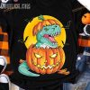 Happy Halloween Dinosaur Halloween Halloween Pumpkin Shirt