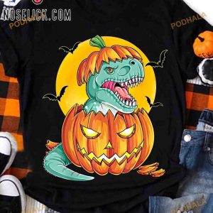 Happy Halloween Dinosaur Halloween Halloween Pumpkin Shirt
