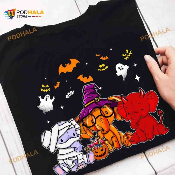 Happy Halloween Elephant Lover Elephant Halloween Costume Shirt