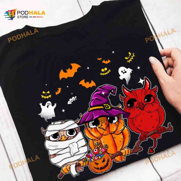 Happy Halloween Owl Halloween Costume Owl Lover Shirt
