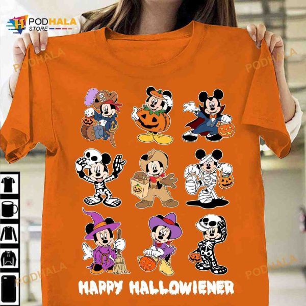Happy Hallowierner Mickey Mouse Costume Halloween Costume Shirt