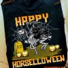 Happy Horselloween Devil Riding Horse Skull Gift For Halloween Shirt