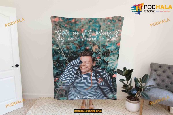 Harry Styles Canyon Moon Fleece Blanket, Quilt, Christmas Gifts