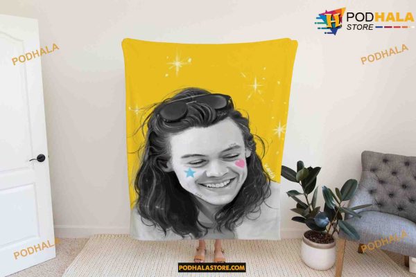 Harry Styles Fake Love Fleece Blanket, Quilt, Christmas Gifts For Fans