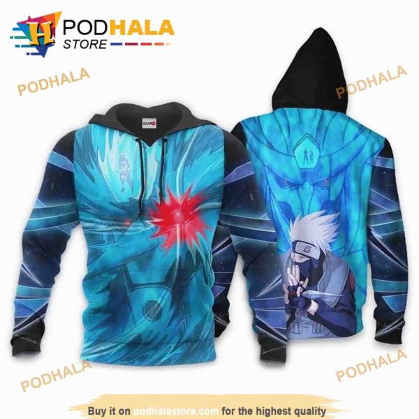 Hatake Kakashi And Susanoo Anime Manga Naruto 3D Hoodie, Christmas Gifts