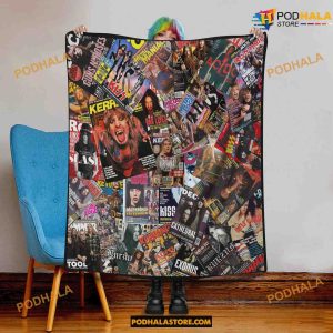 Heavy Metal Rock Music Fleece Blanket, Quilt, Christmas Gifts