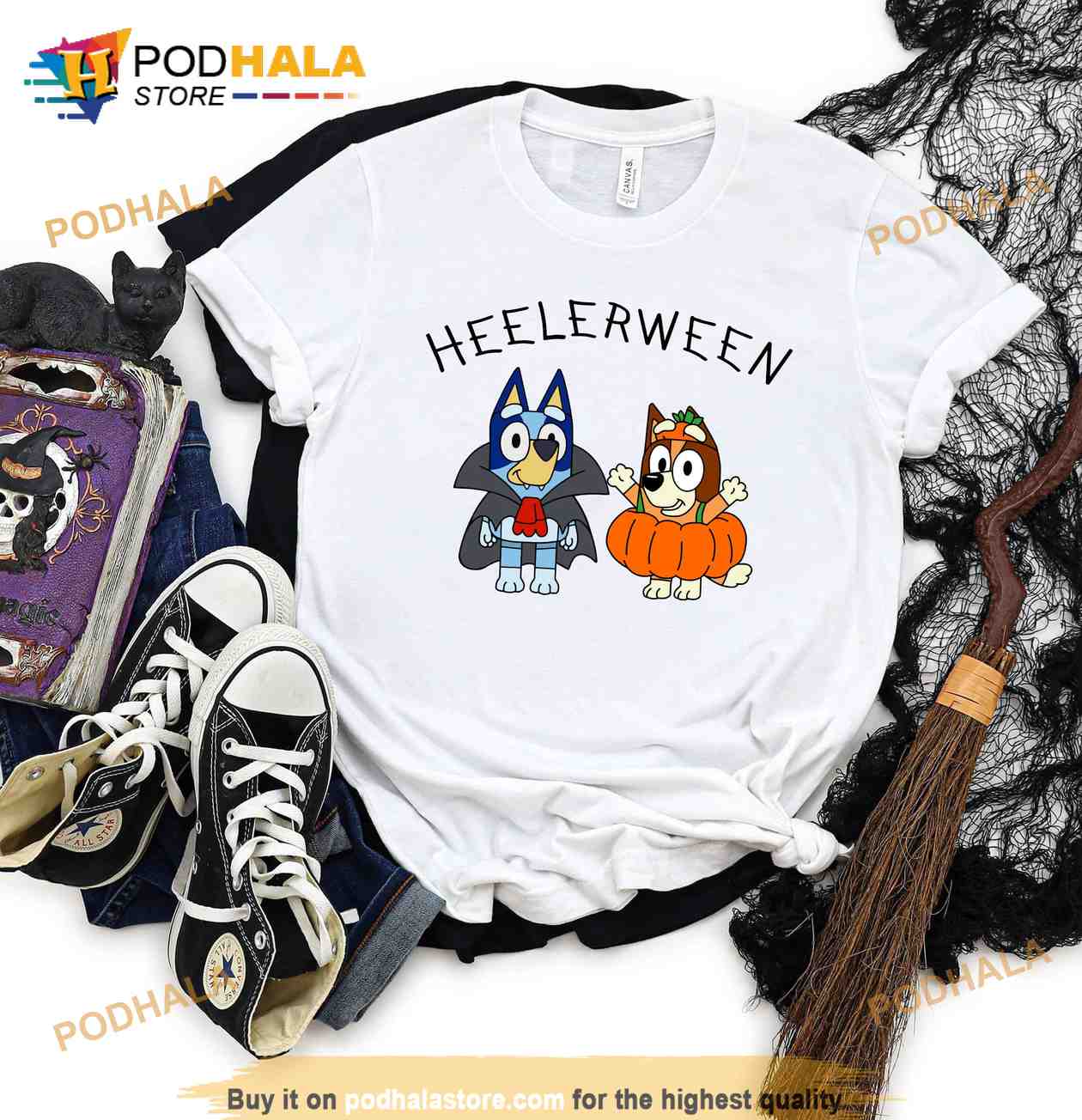 Lets Go Ghouls Bluey Halloween Shirt For Adult Kids, Bluey Hocus