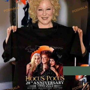 Hocus Pocus 28th Aniversary 1995-2023 Signature Shirt, Sanderson Sister Tee