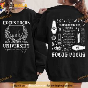 Hocus Pocus Est 1693 University Halloween Shirt, Witches Sanderson Sisters Tee