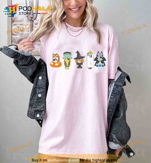 Horror Bluey Friends Halloween Shirt, Family Bluey Sweatshirt