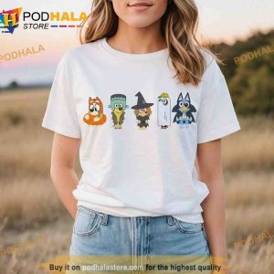 Horror Bluey Friends Halloween Shirt Family Bluey Sweatshirt 2