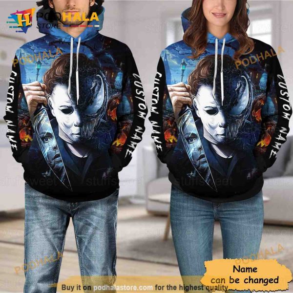 Horror Michael Myers 3D Hoodie Sweatshirt, Michael Myers Merchandise