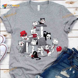 Horror Movie Cat Horror Cat Play Ground Horror Character Halloween Shirt