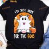 I'm Just Here For The Boos Halloween White Ghost Costume Boo And Beer Shirt