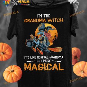 I'm The Grandma Witch It's Like Normal Grandma But More Magical Halloween Shirt