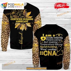 I Am A Certified Nursing Assistant Luxury Jesus Over Printed Sweatshirt 3D Hoodie 2