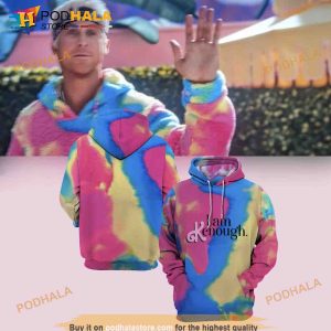 I Am Kenough Tie Dye All Over Print 3D Hoodie Doll Lover Shirt Barbie Costume 3