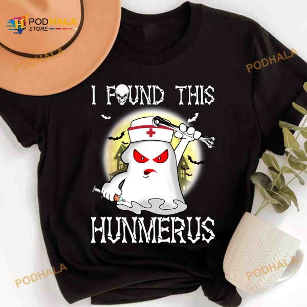 I Found This Hunmerus Boo Nurse Halloween Shirt, Halloween Gift For Nurse