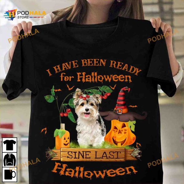 I Have Been Ready For Halloween Since Last Halloween Shih Tzu Dog Halloween Shirt
