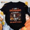 I Like Dachshund And Halloween And Maybe 3 People Dachshund Skull Costume Shirt