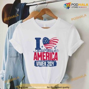 I Love United States Of AMERICAN VIVEK 2024 Election Unisex Political Shirt