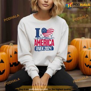 I Love United States Of AMERICAN VIVEK 2024 Election Unisex Political Shirt 2