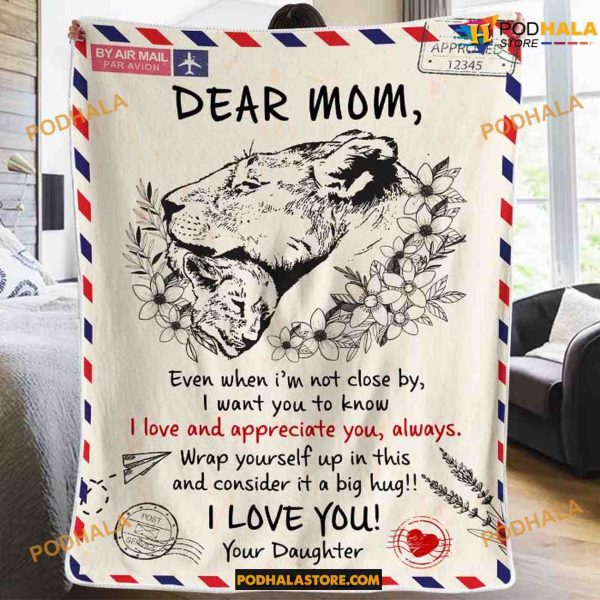 I Want You To Know I Love And Appreciate You Fleece Blanket, Gift For Mom From Daughter