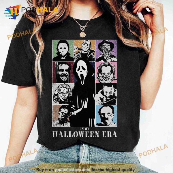 In My Halloween Era Shirt, Horror Movie Character Shirt, Eras Tour Halloween Gift