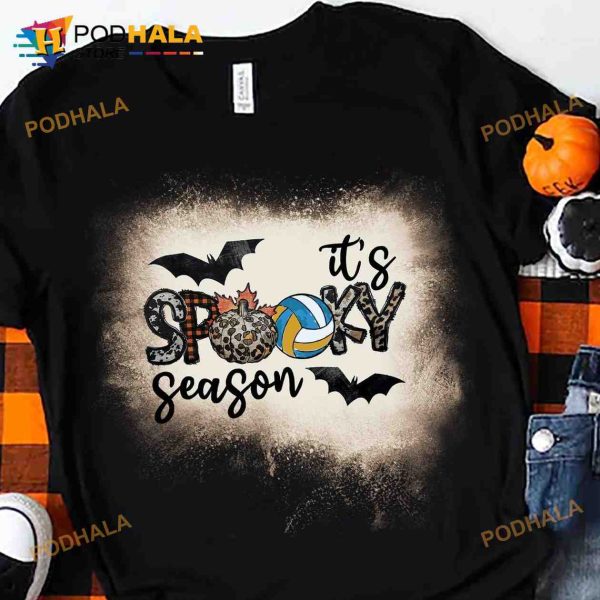 It’s Spooky Season Halloween Shirt, Spooky Halloween Gift For Volleyballer