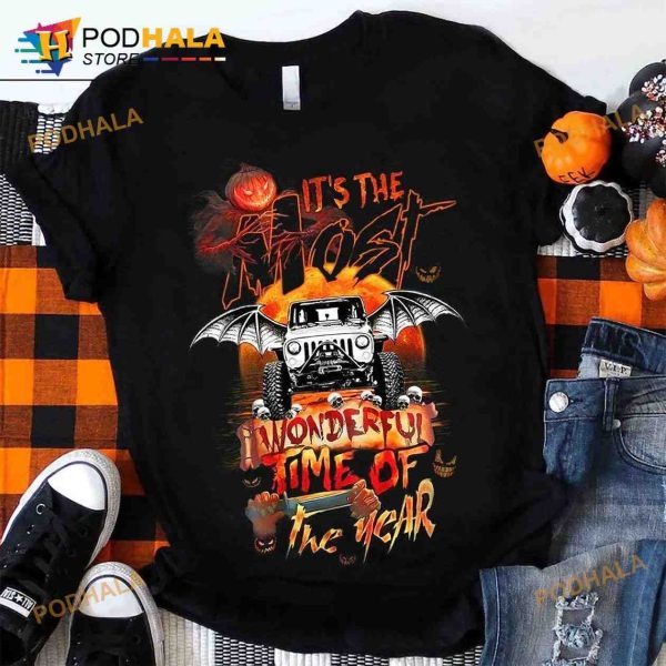 It’s The Most Wonderful Time Of The Year With Jeep Halloween Shirt