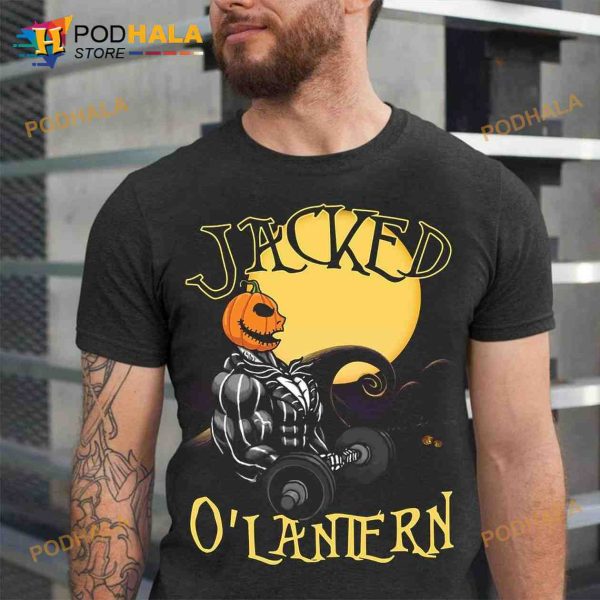 Jacked O’lantern Jack Skellington Horror Cartoon Costume Halloween Shirt For Gymer