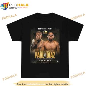 Jake Paul Vs Nate Diaz Boxing Shirt American Professional Boxer Tee 2