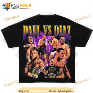 Jake Paul vs Nate Diaz Shirt For Women Men Boxing Fans