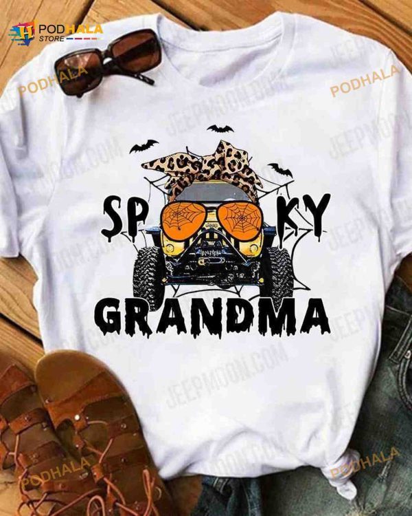 Jeep Halloween Costume Spooky Grandma Halloween Shirt
