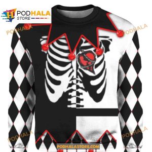 Jester Black White Costume Halloween Cosplay Women Men AOP Tee Hoodie Sweatshirt 3D 3