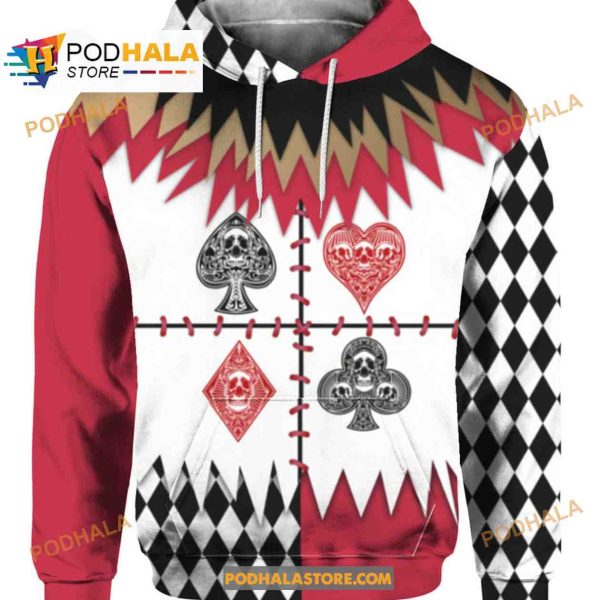 Jester Costume Halloween Cosplay Women Men AOP Tee Hoodie Sweatshirt 3D