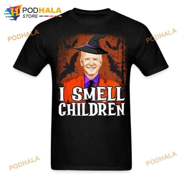 Joe Biden Witch I Smell Children Gift Halloween Shirt