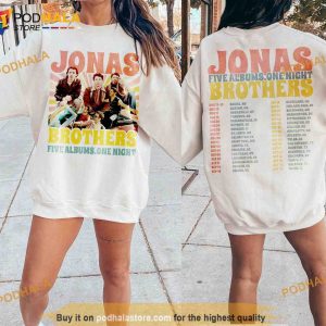 Vintage Jonas Brothers Shirt Waffle House Unisex Double Sided Merch Tour I  Love Hot Dads Sweatshirt Hoodie - teejeep